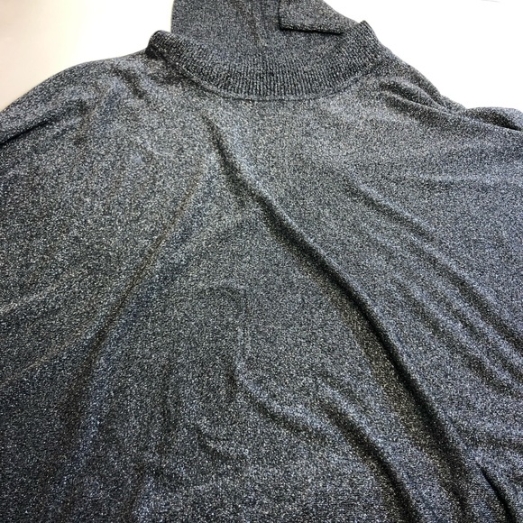 Alfani women lurex oversized knit cowl neck batt sleeves blouse, sz small - Picture 12 of 13